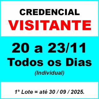 Credencial de Visitante - todos os dias