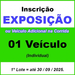 Exposição ou Carro Adicional na Pista