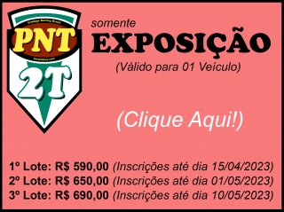 Insc. Exposição (Motorista + 2 pessoas)
