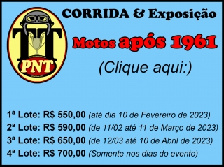 Corrida e Exposição (Motocicletas após 1961)