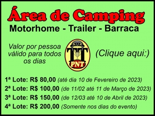 Inscrição Camping