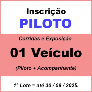 Inscrição Piloto + Acompanhante