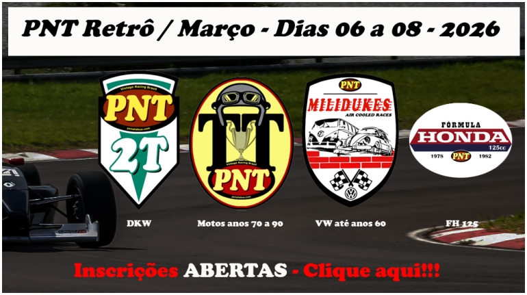 PNT Retrô - DKW / VW até anos 60 / Motos anos 70 a 90